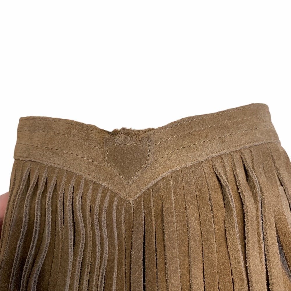 Restricted Suede Fringe Pull On Booties Size 8 - Picture 4 of 10